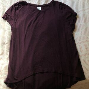 Athleta Deep Purple Short Sleeve Tee